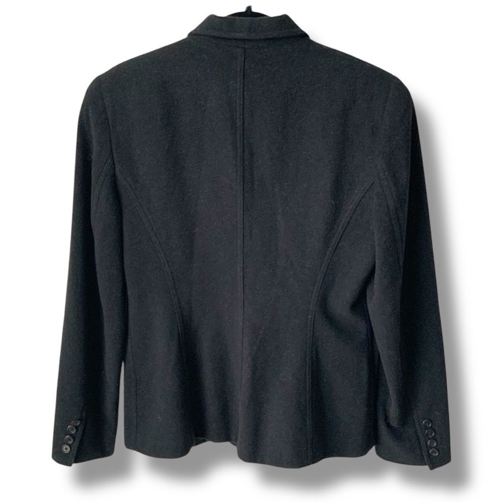 LAUREN RALPH LAUREN Wool Angora Blend Blazer Charcoal Gray Size 8 - Picture 3 of 8
